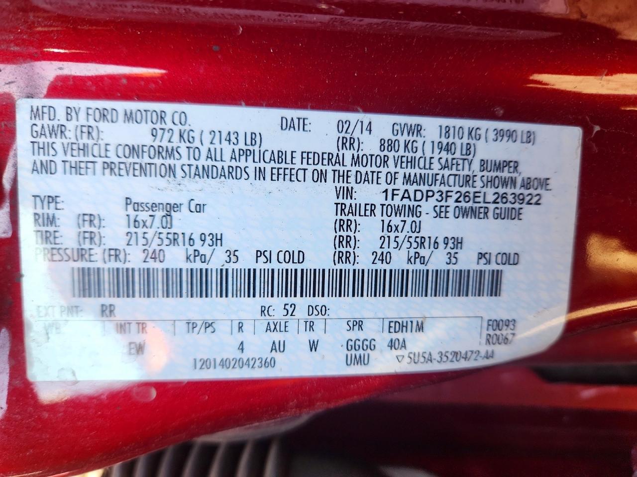 2014 Ford Focus se