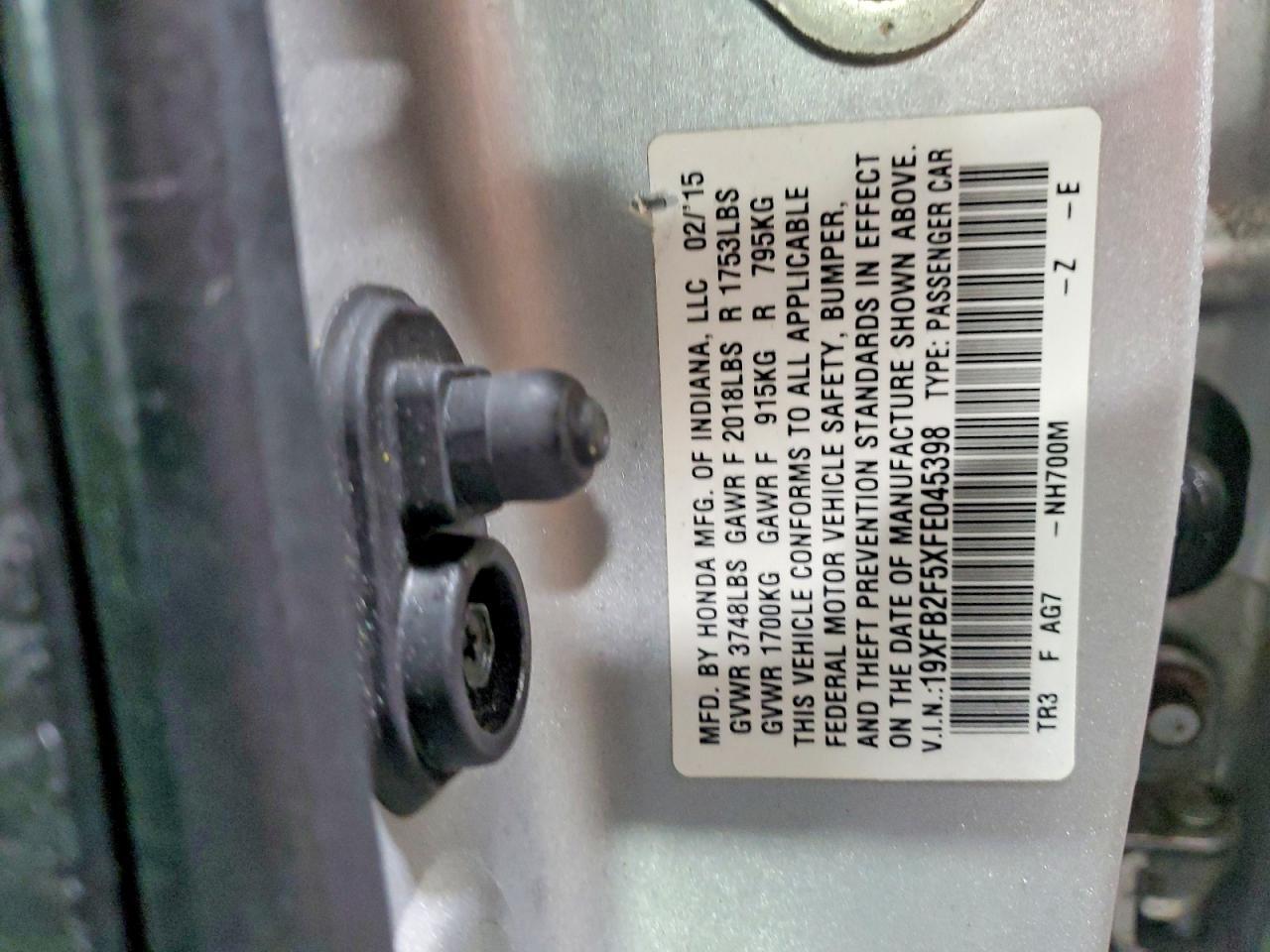 2015 Honda Civic lx