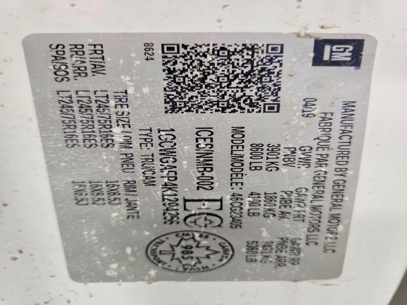 2019 Chevrolet Express G2500