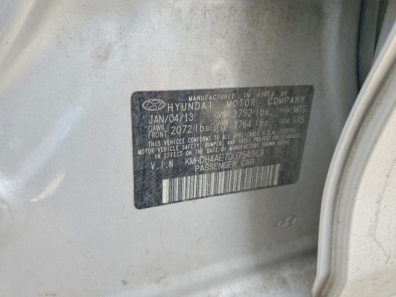 2013 Hyundai Elantra gls