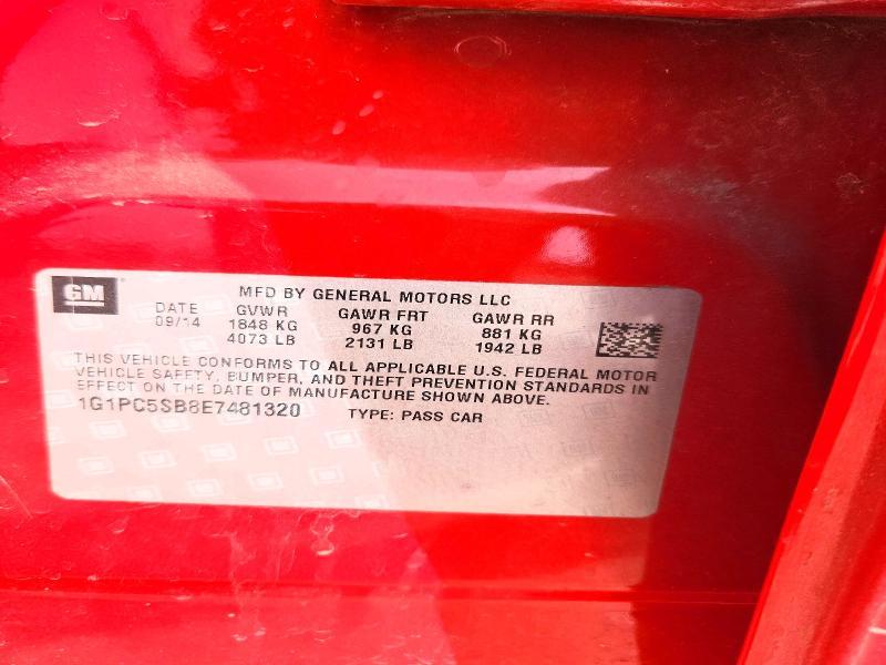 2014 Chevrolet Cruze lt