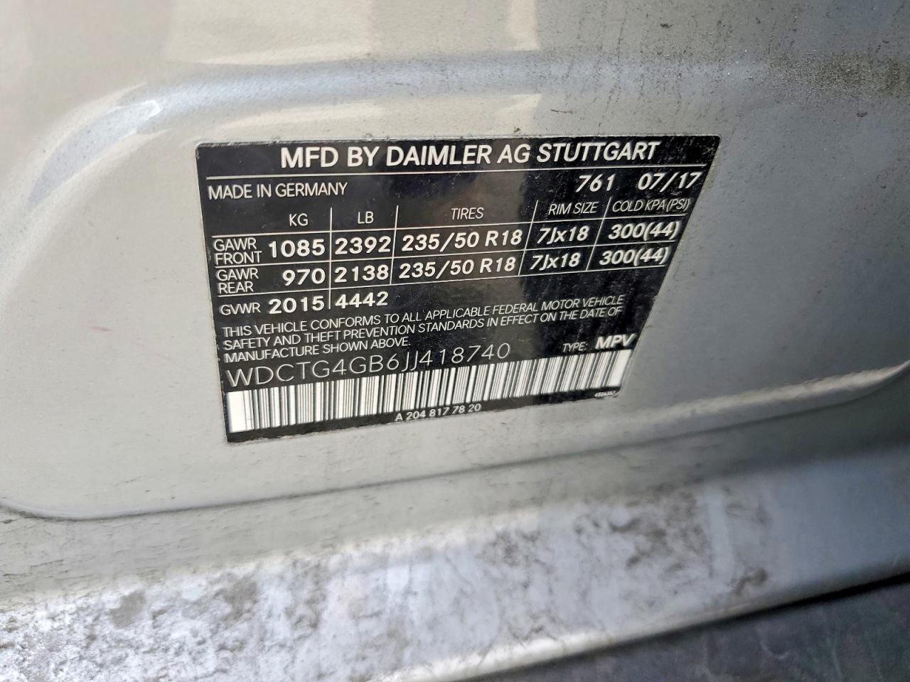 2018 Mercedes-Benz Gla 250 4matic