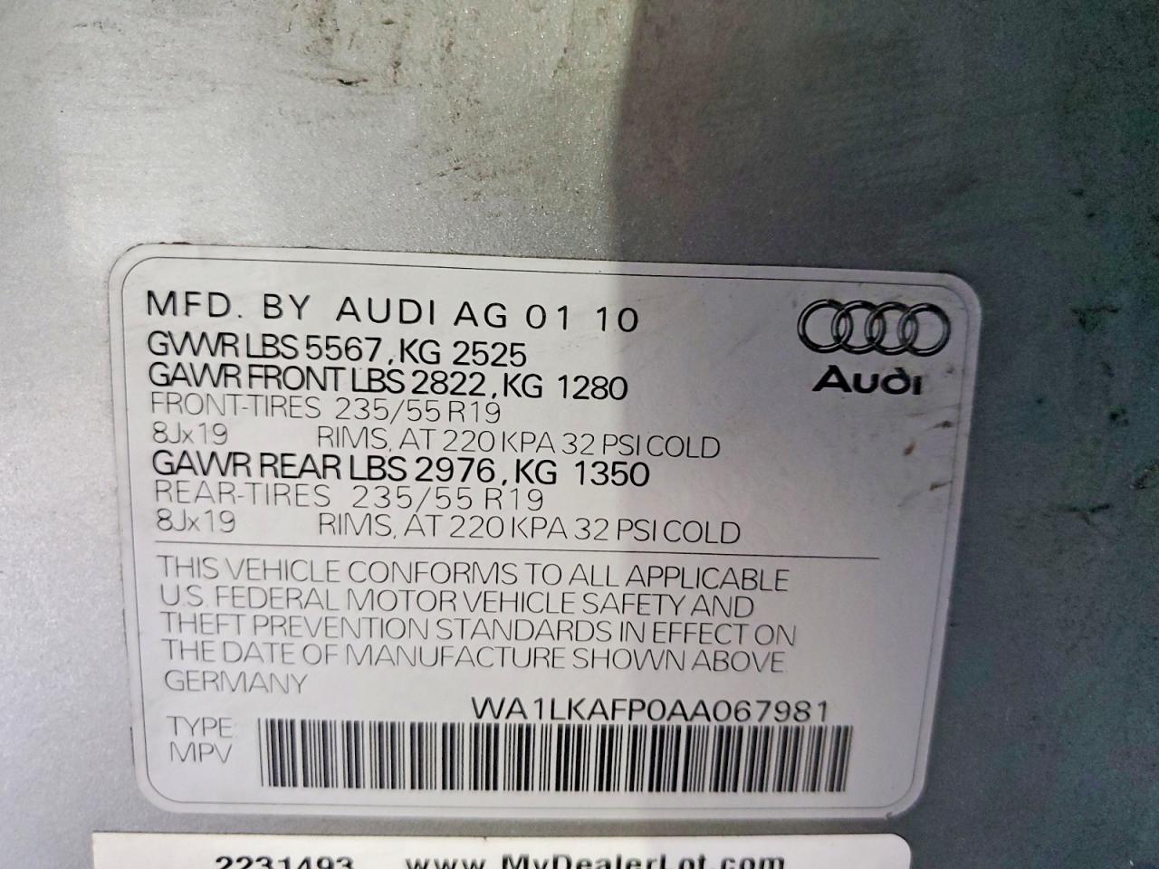 2010 Audi Q5 Premium Plus