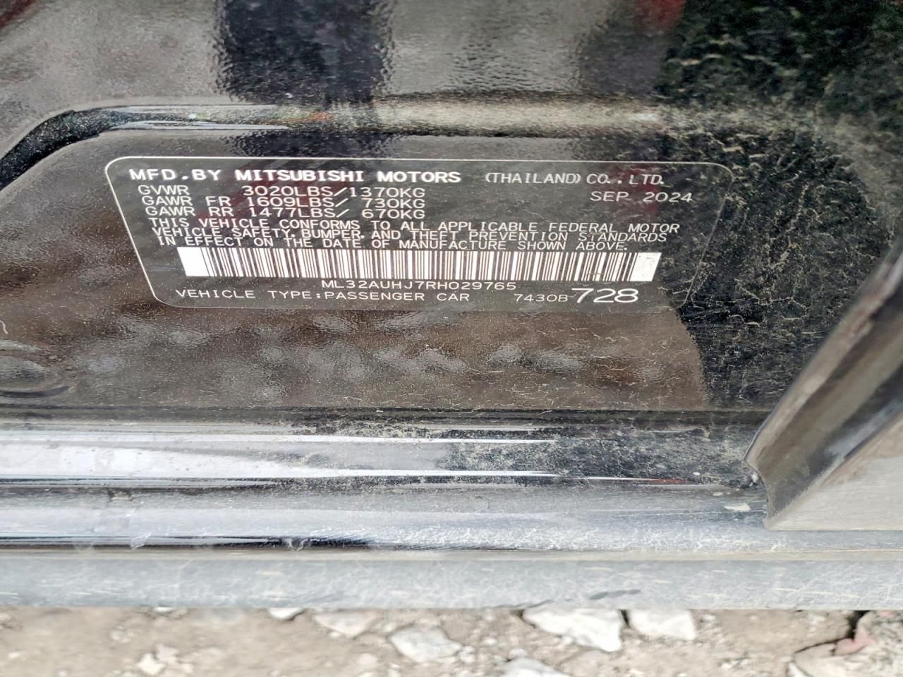 2024 Mitsubishi Mirage es