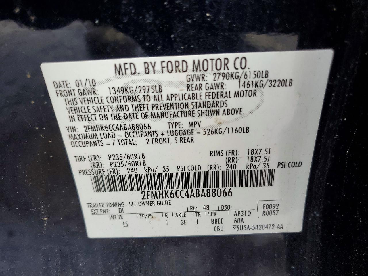 2010 Ford Flex sel