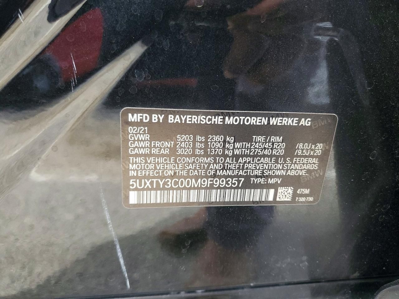 2021 BMW X3 Sdrive30i