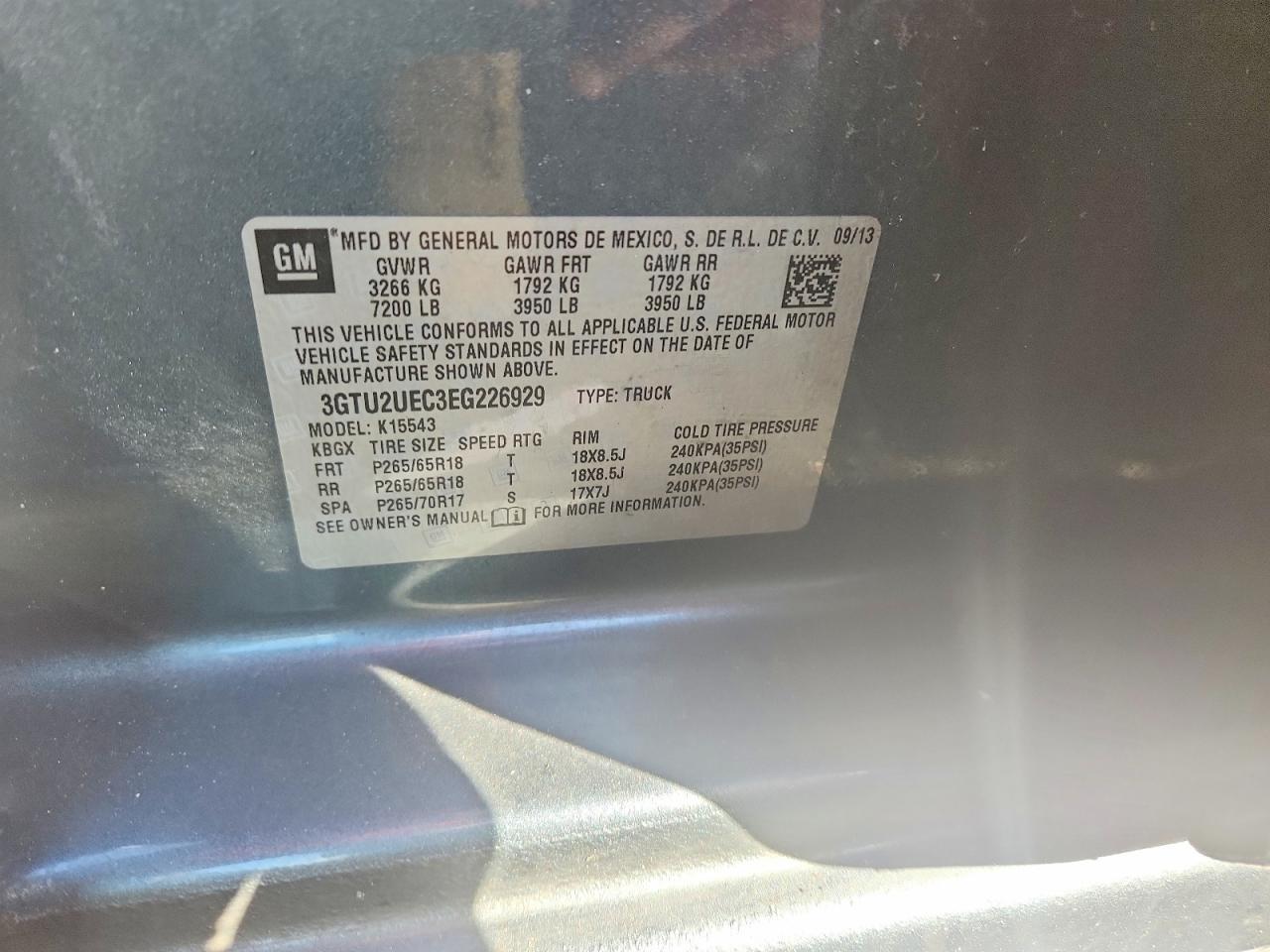 2014 GMC Sierra K1500 sle