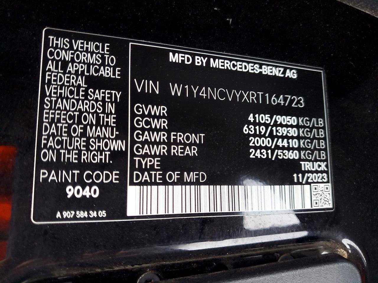 2024 Mercedes-Benz Sprinter 2500