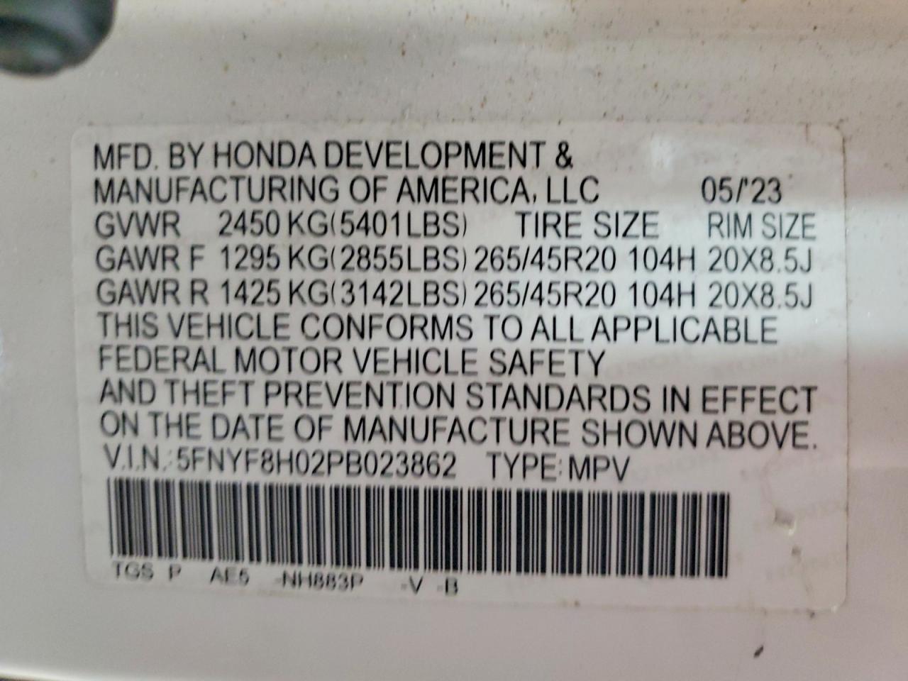 2023 Honda Passport Elite