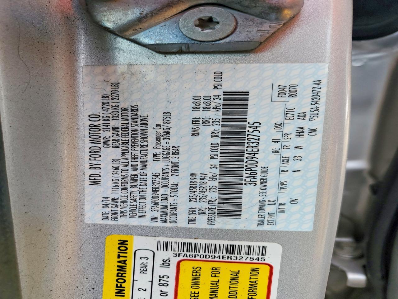 2014 Ford Fusion Titanium