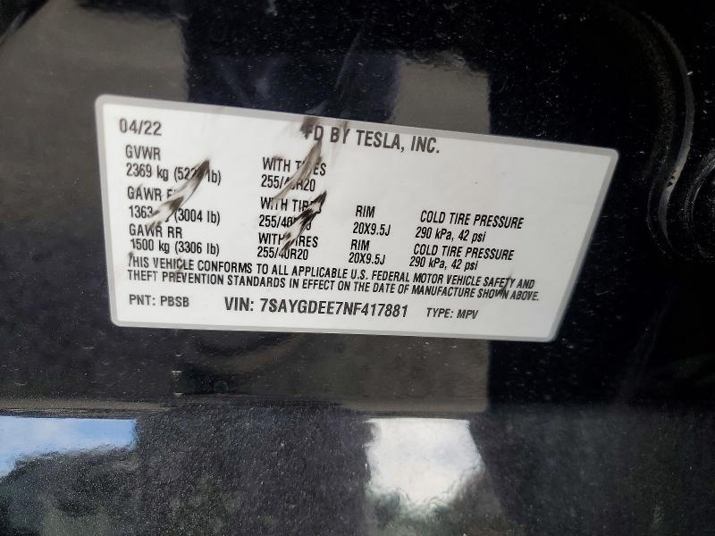 2022 Tesla Model y