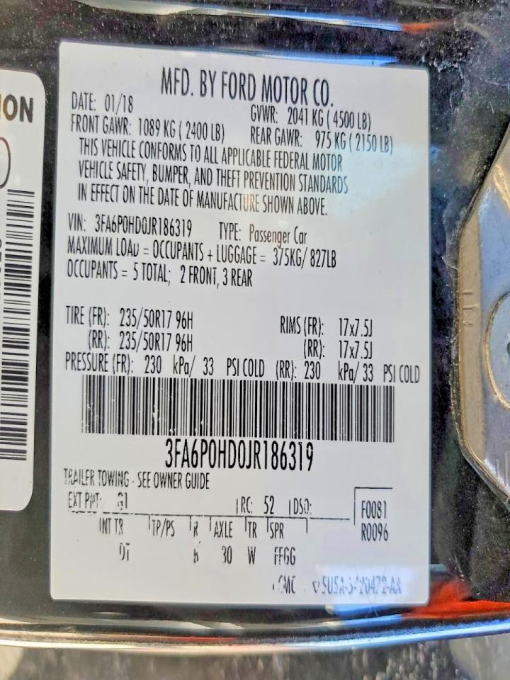 2018 Ford Fusion se