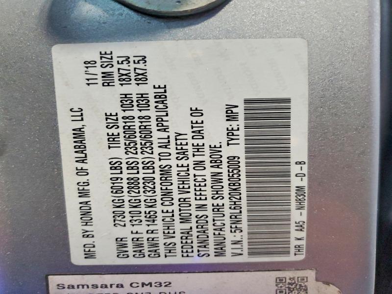 2019 Honda Odyssey lx