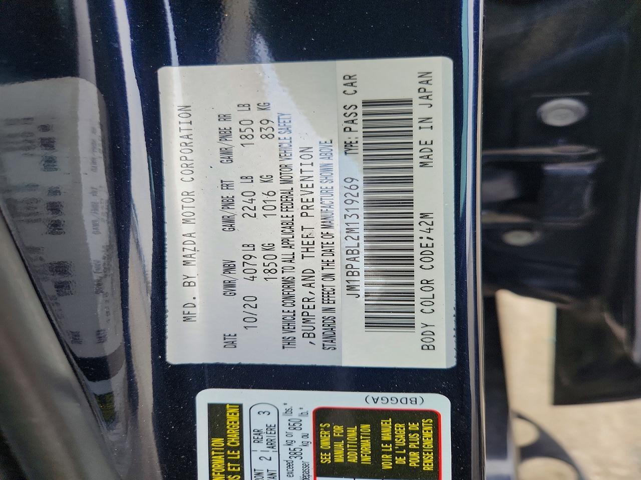 2021 Mazda 3 Select