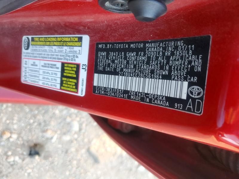 2011 Toyota Corolla Base