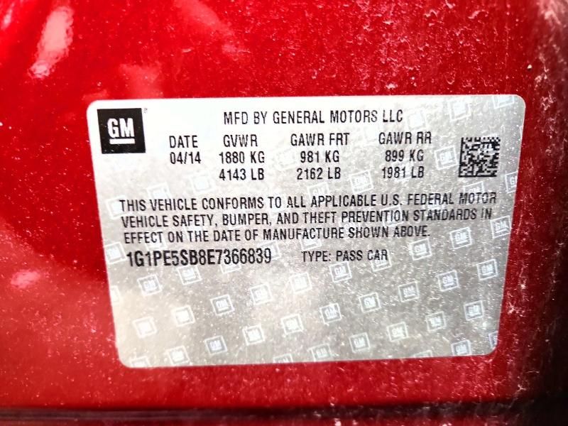 2014 Chevrolet Cruze lt