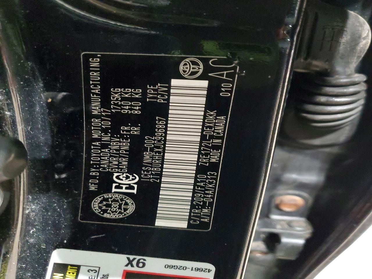 2018 Toyota Corolla l