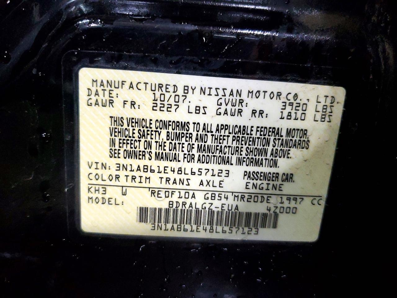 2008 Nissan Sentra 2.0