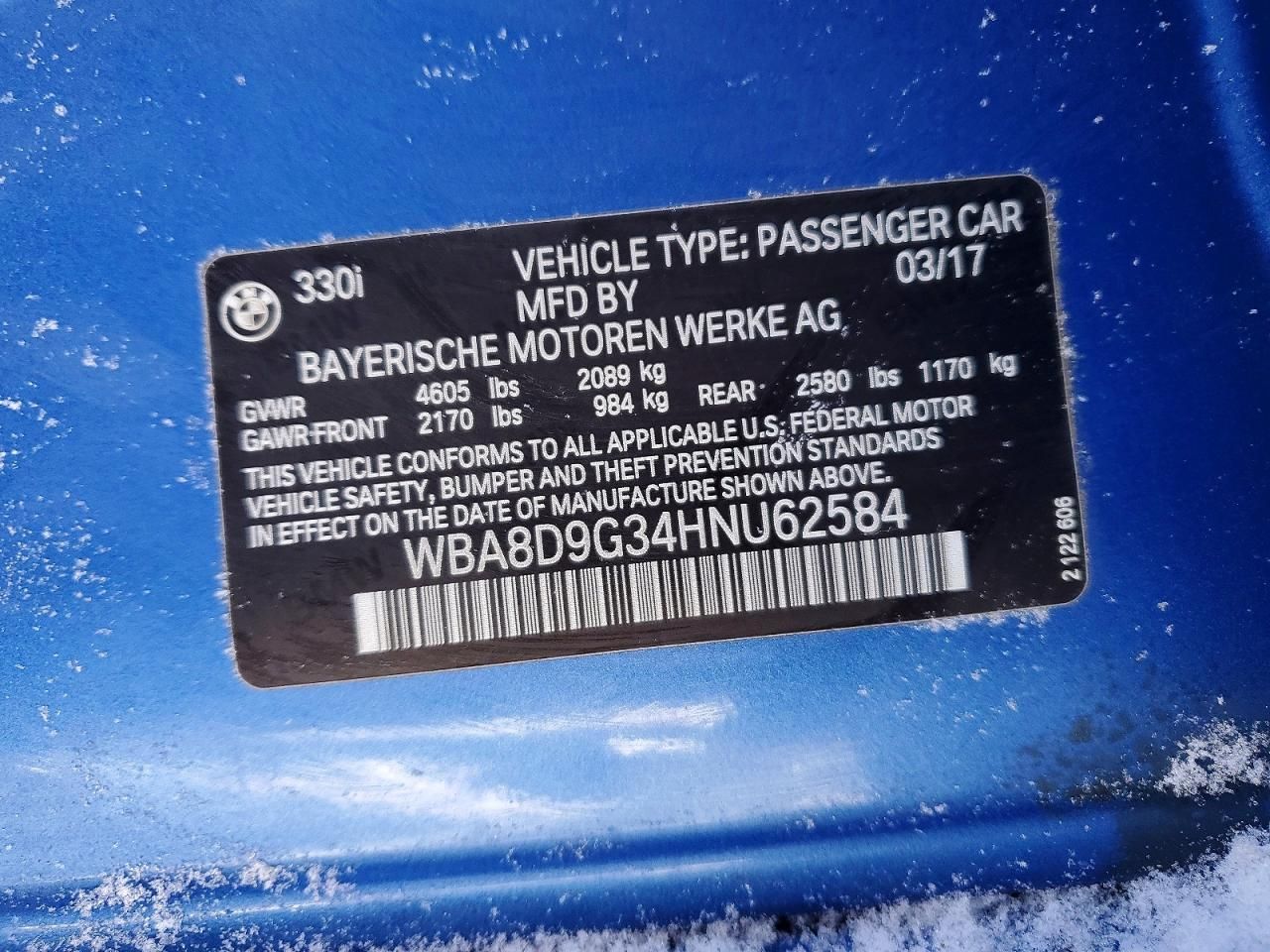 2017 BMW 330 xi