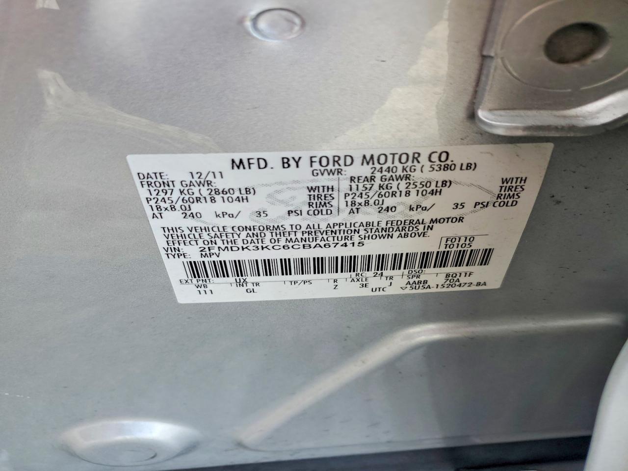 2012 Ford Edge Limited