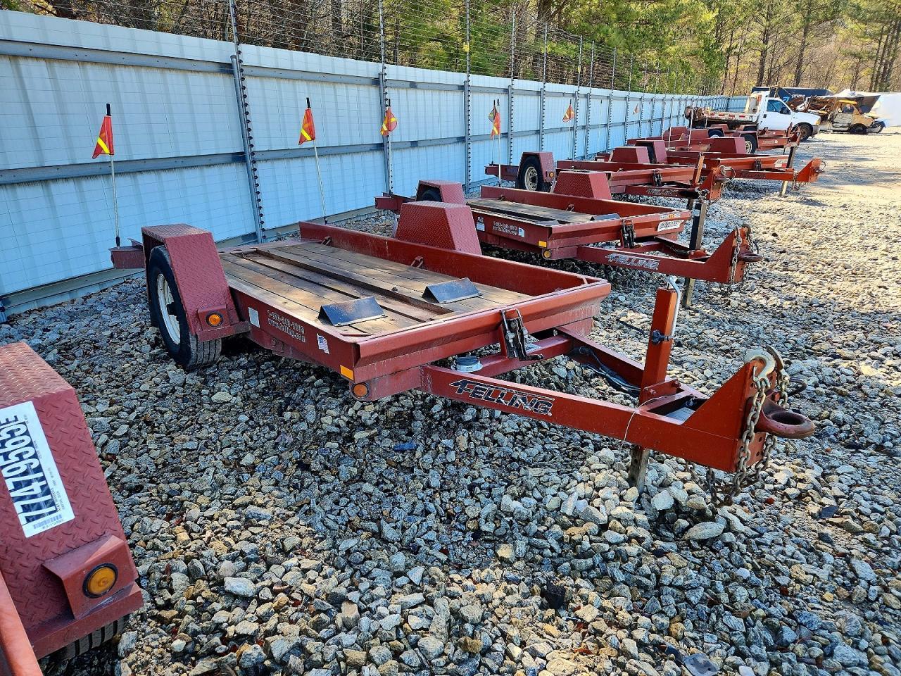 2015 Felling FT-6 T-1 Tilt Deck Equipment Trailer