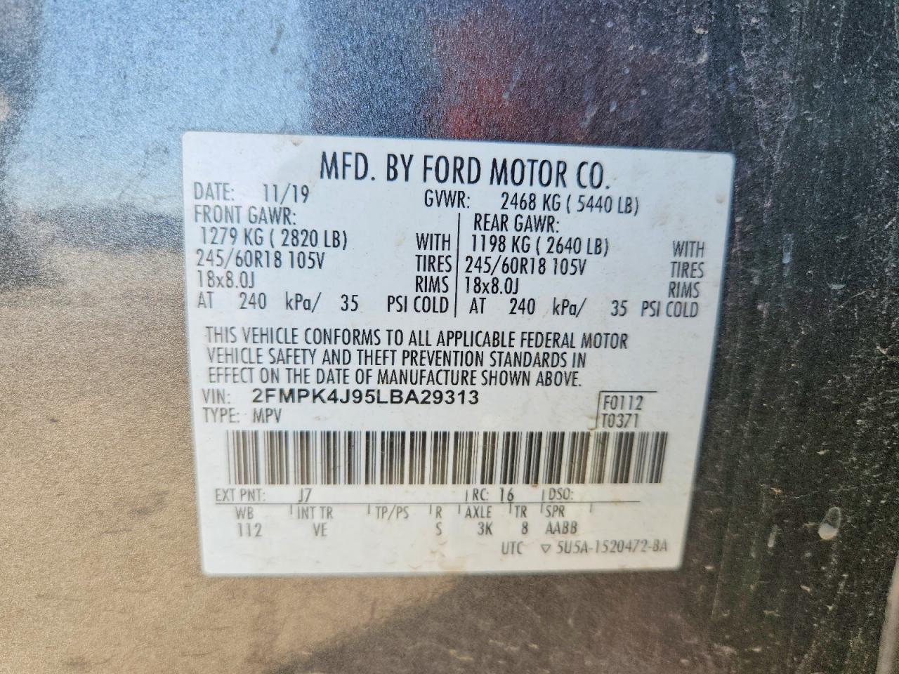 2020 Ford Edge sel