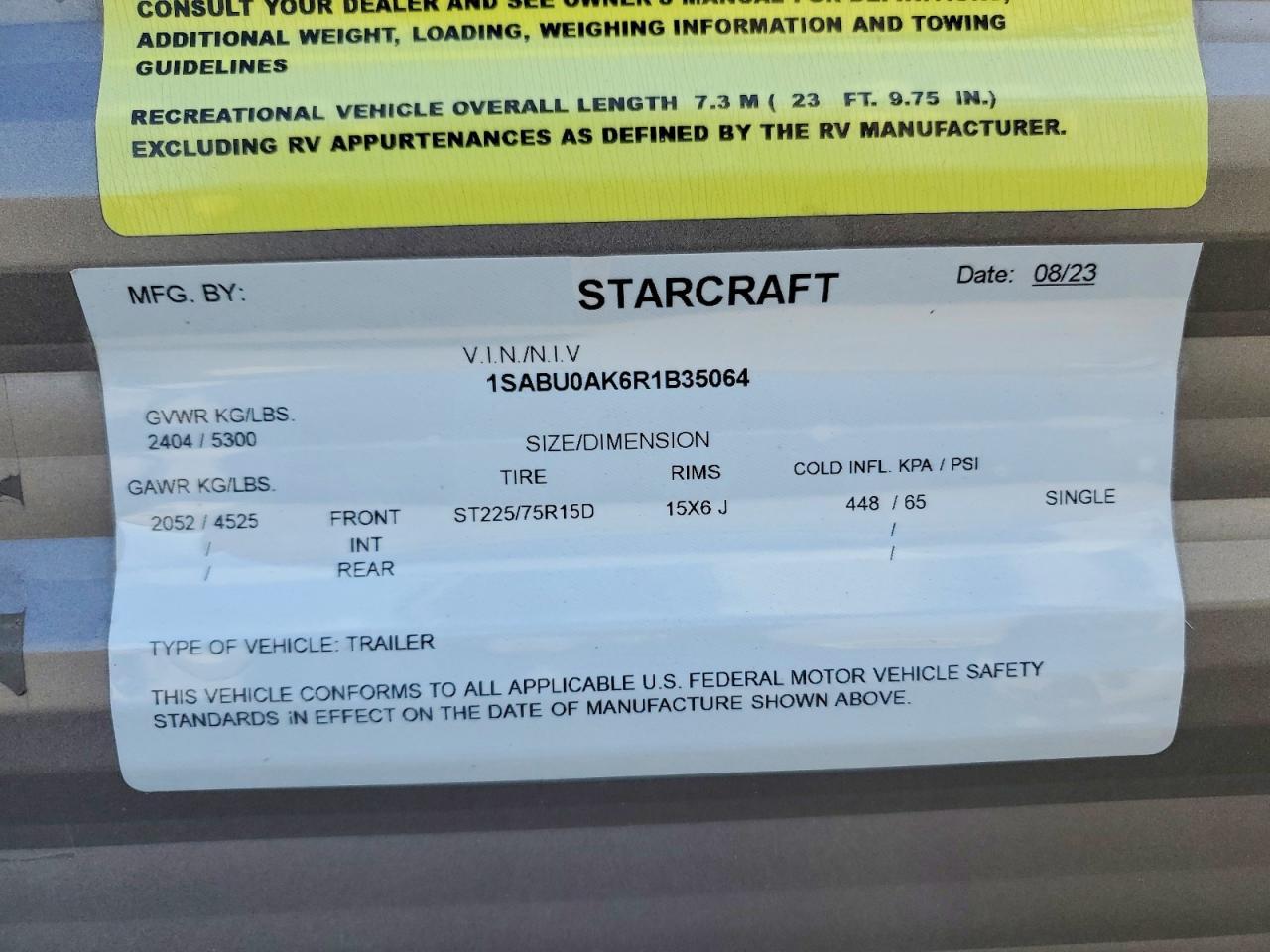2024 Autu Starcraft-RV