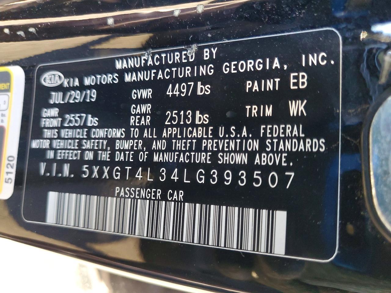 2020 KIA Optima lx