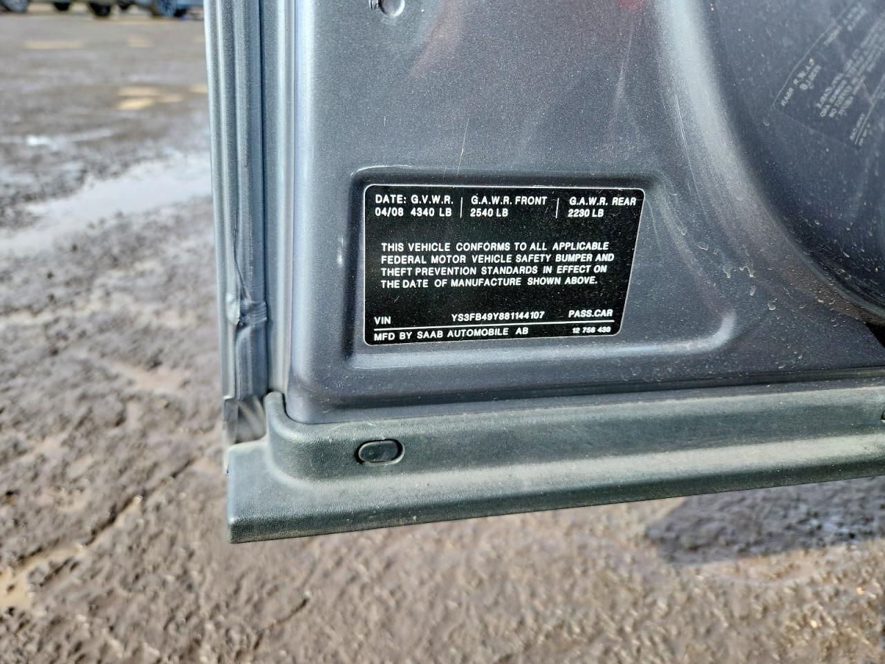 2008 Saab 9-3
