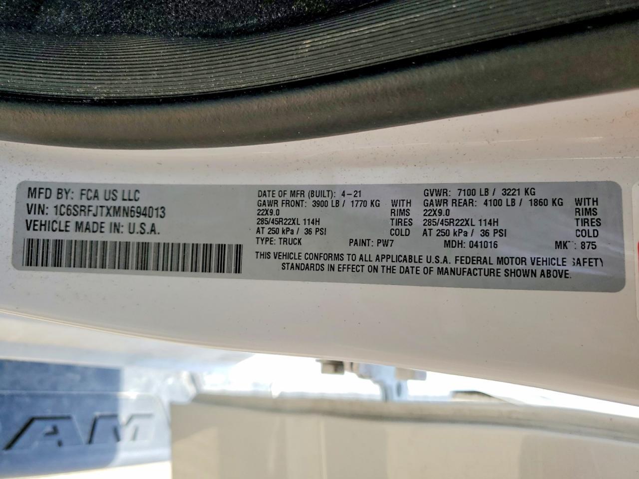 2021 Dodge 1500 Laramie