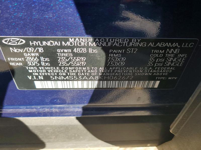 2019 Hyundai Santa fe Limited