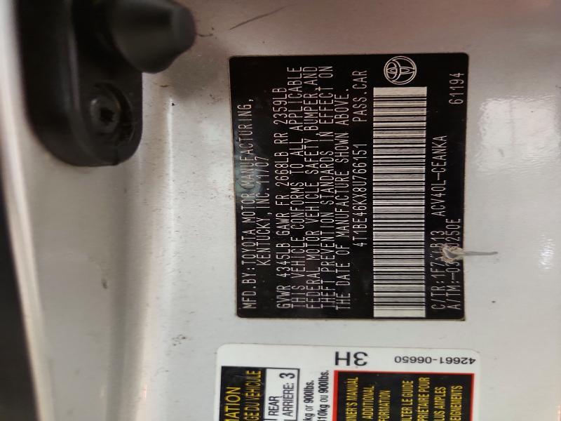 2008 Toyota Camry le