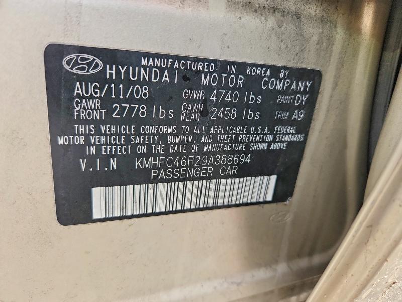 2009 Hyundai Azera se