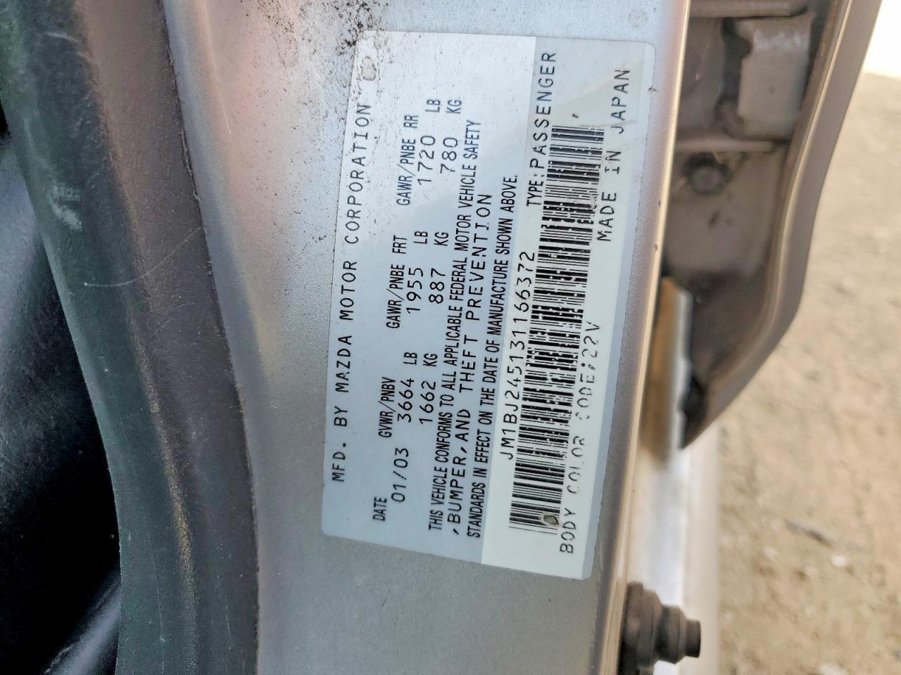 2003 Mazda Protege PR5