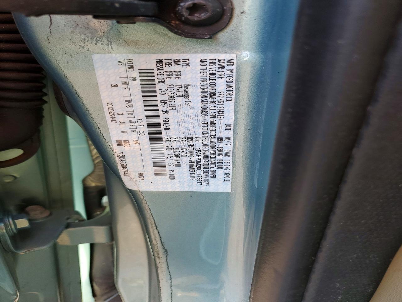 2012 Ford Focus sel