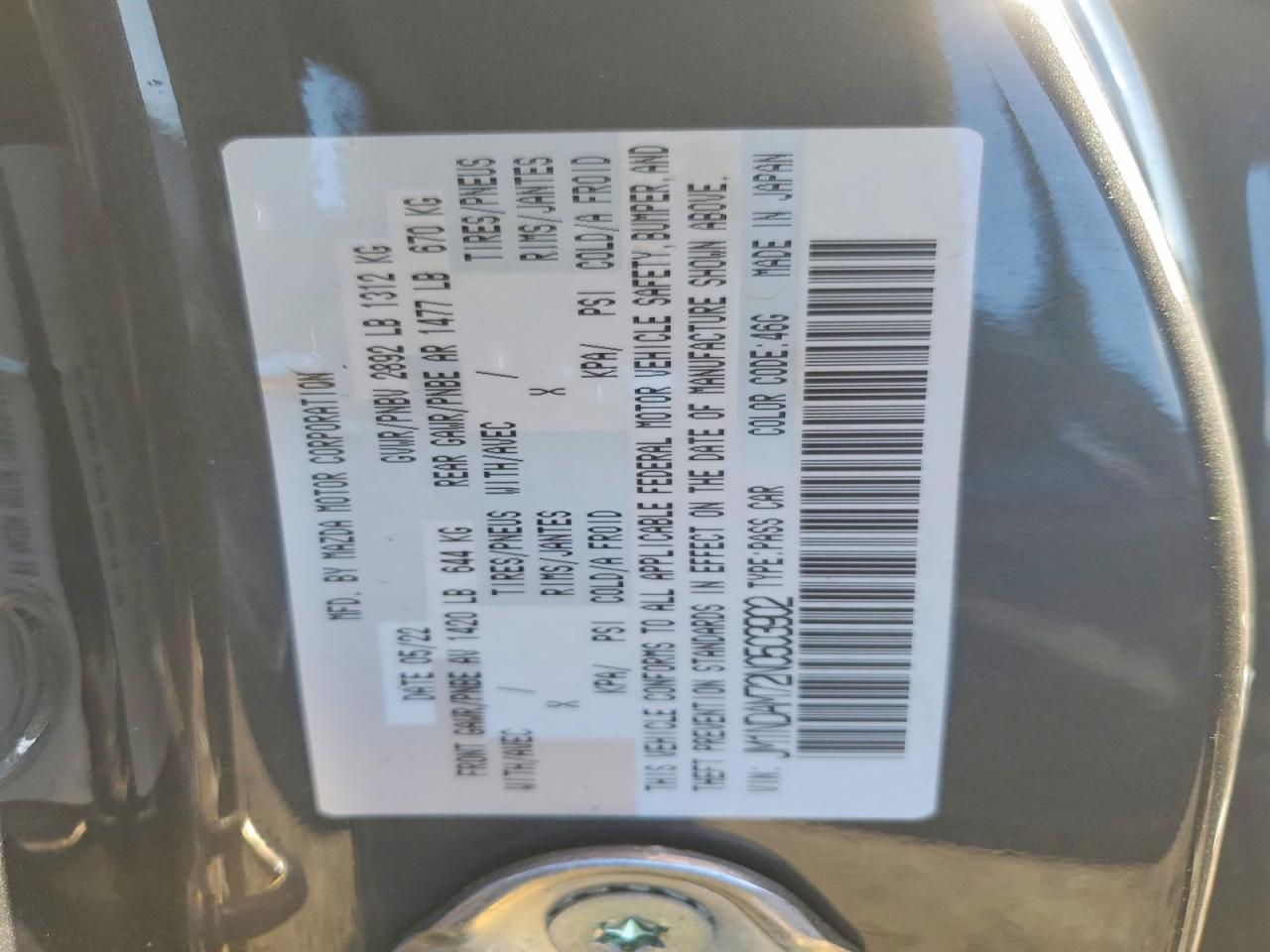 2022 Mazda Mx-5 Miata Grand Touring