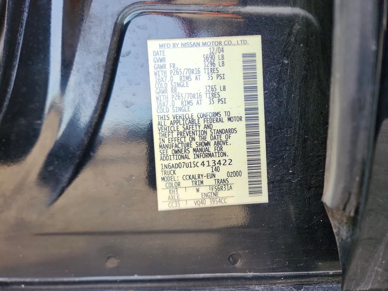 2005 Nissan Frontier Crew Cab LE