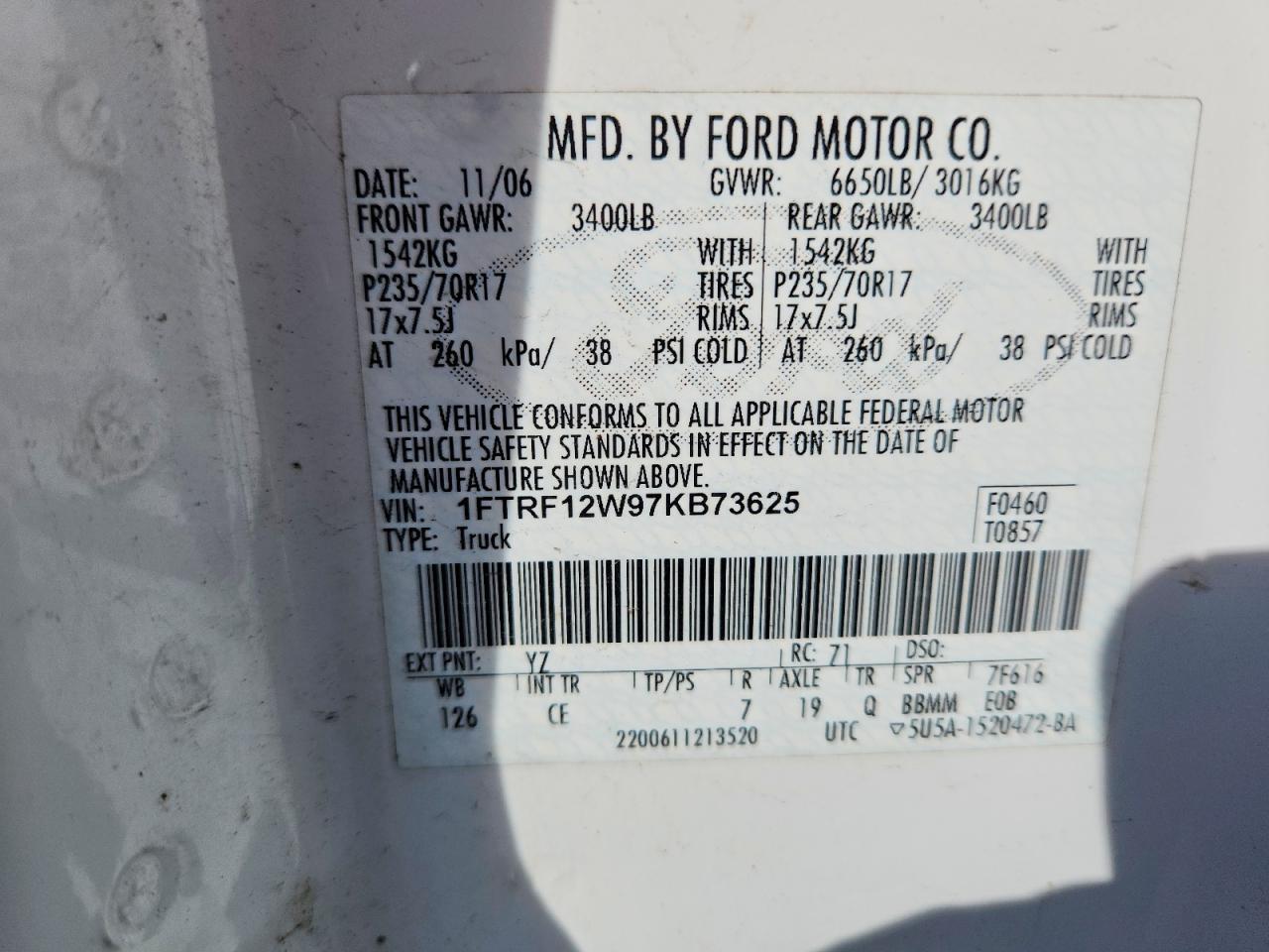 2007 Ford F150