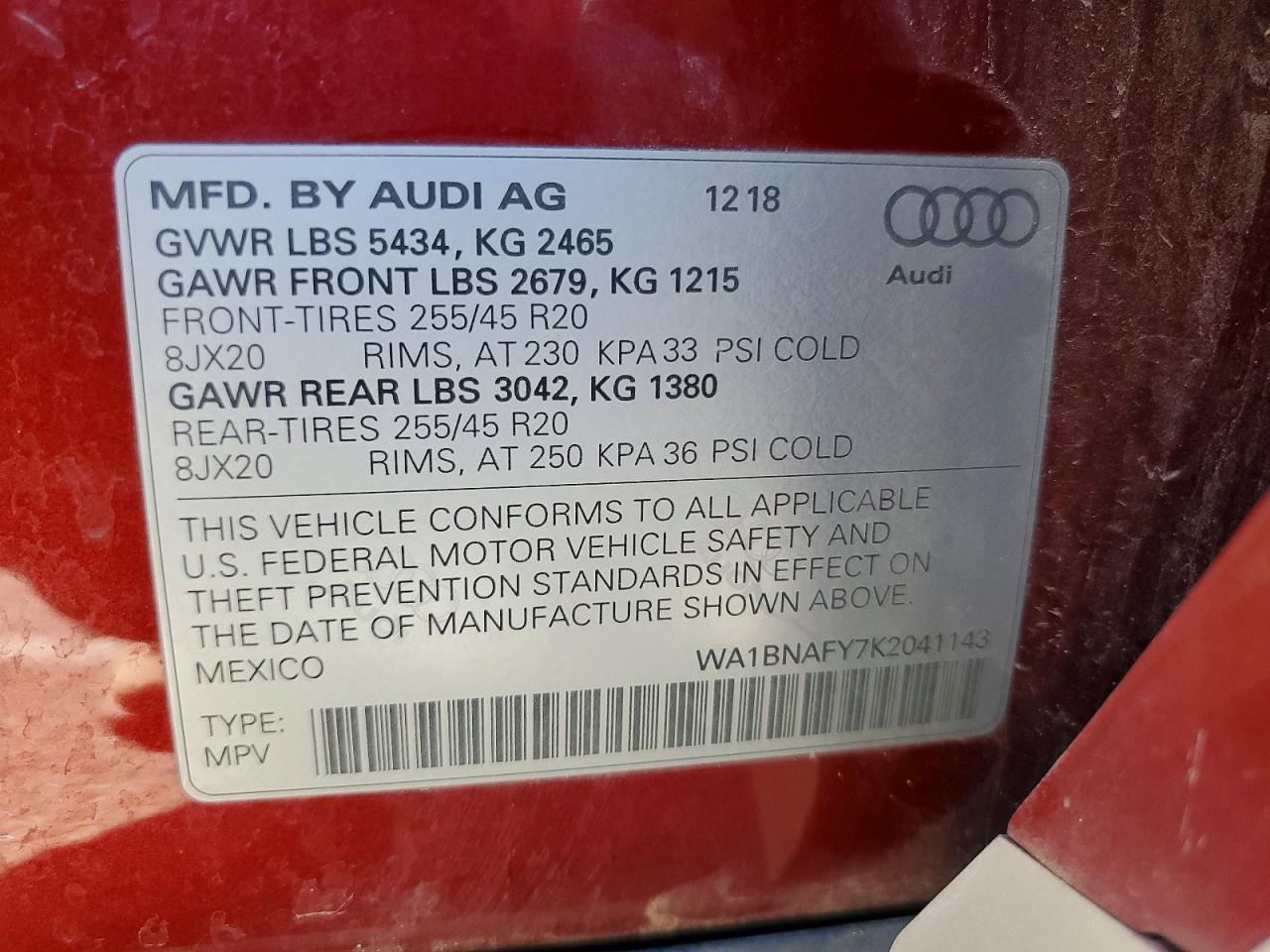 2019 Audi Q5 Premium Plus
