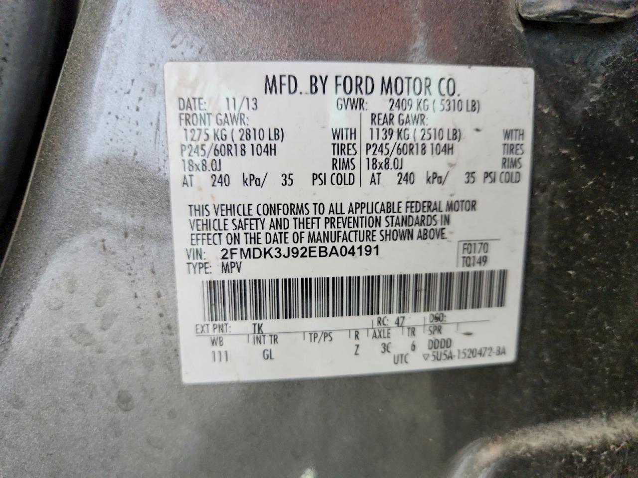 2014 Ford Edge sel