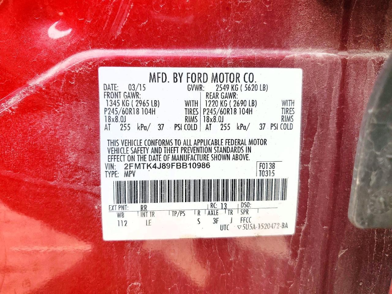 2015 Ford Edge sel