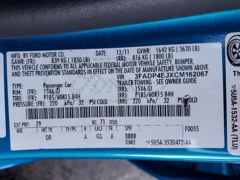 2012 Ford Fiesta se