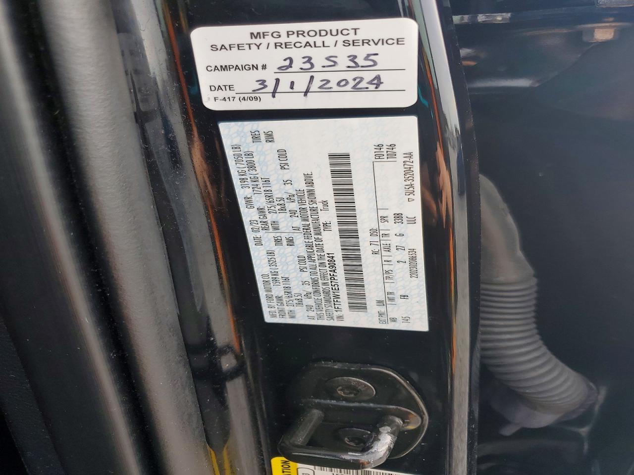 2023 Ford F150 Supercrew