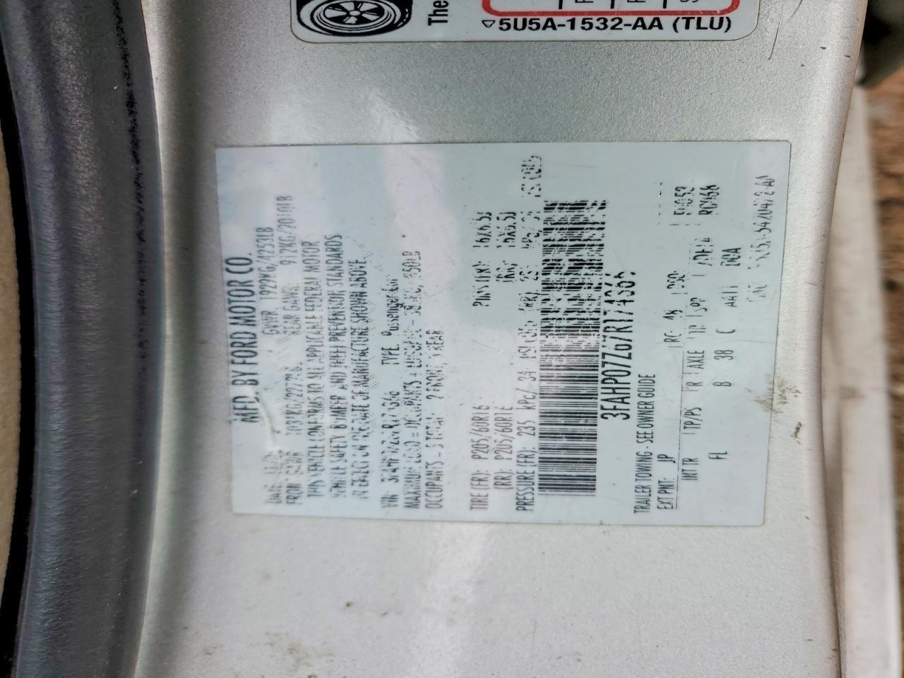 2007 Ford Fusion se