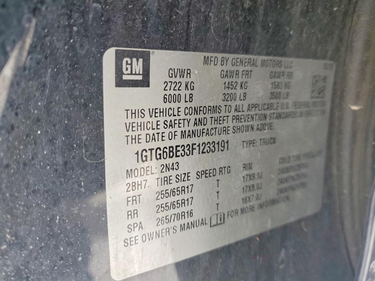 2015 GMC Canyon SLE