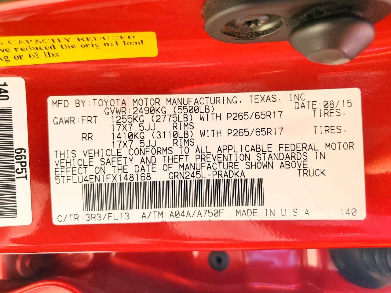 2015 Toyota Tacoma V6