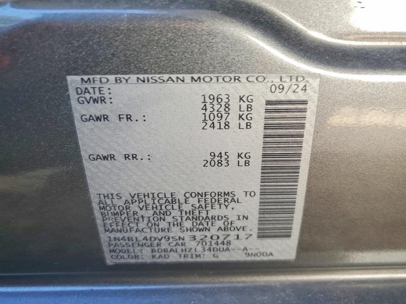 2025 Nissan Altima 2.5 sv