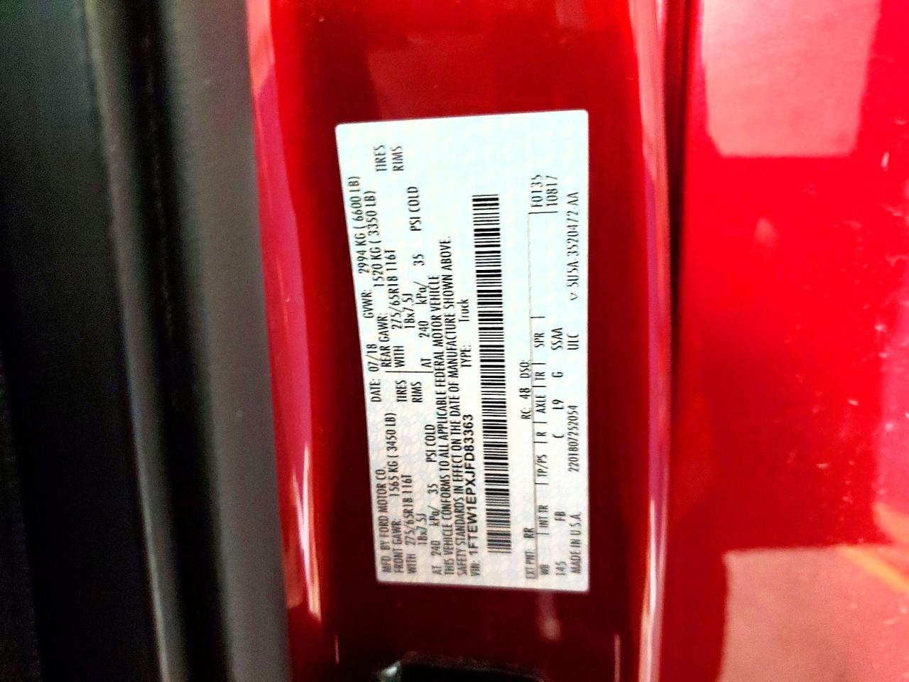2018 Ford F150 Supercrew