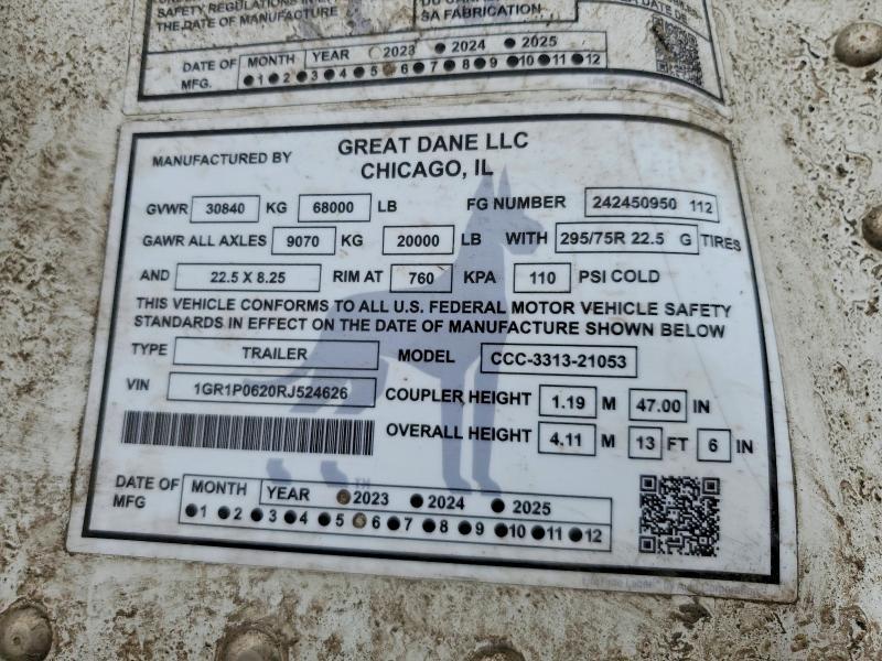 2024 Great Dane TL-DRY Van Trailer