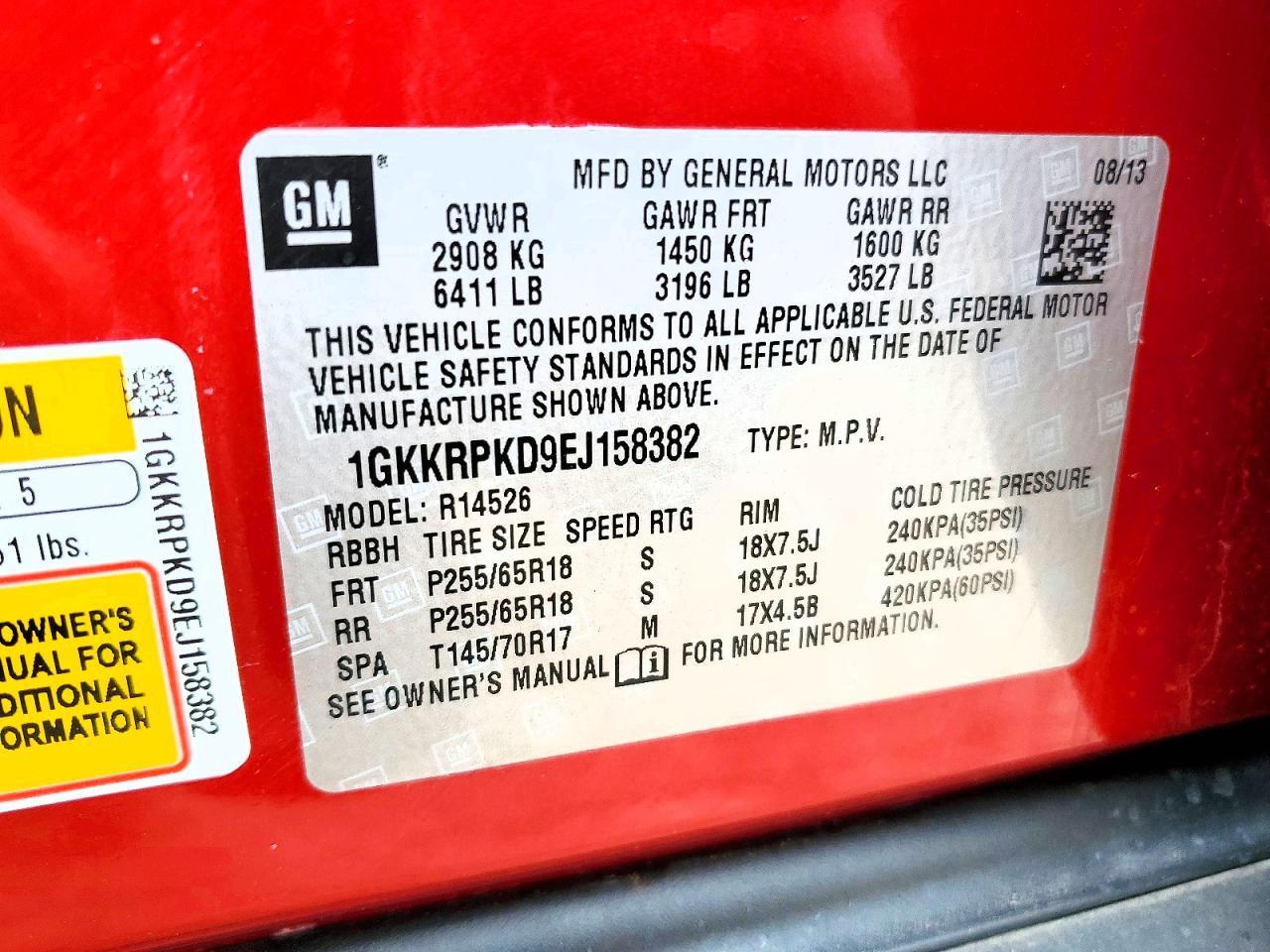 2014 GMC Acadia sle